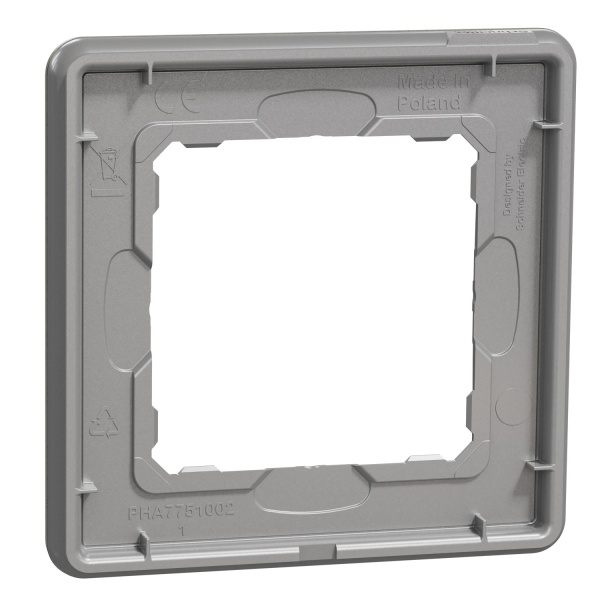 Рамка одноместная Schneider Electric Sedna Elements универсальная бетон SDD390801