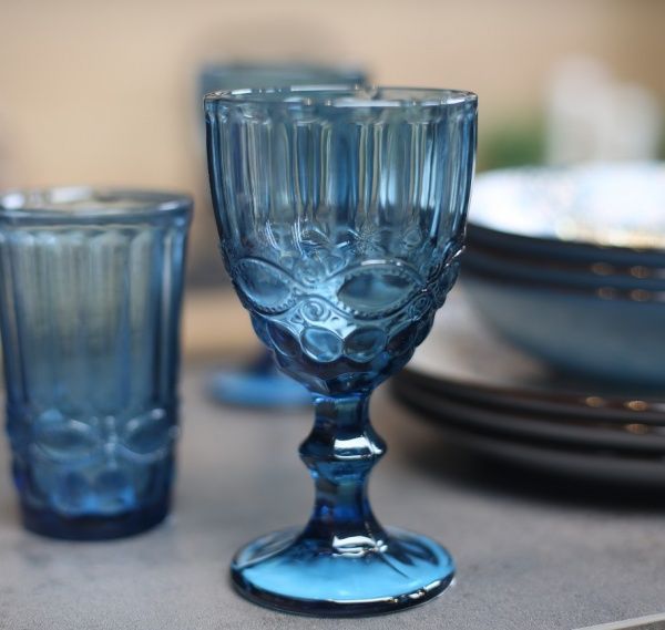 Бокал Vintage синий 250 мл Fiora 