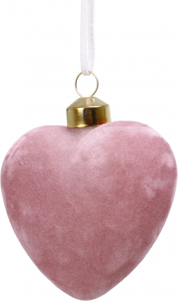 Декорация-подвеска сердце 8 см в ассортименте