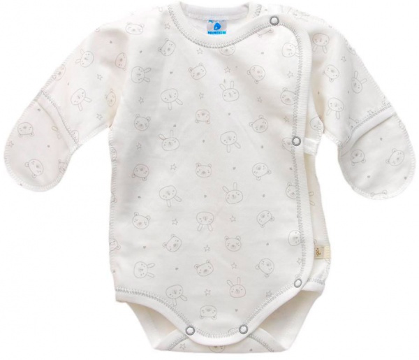 Боди детское унисекс Minikin 0050156 р.56 молочный 0050156 