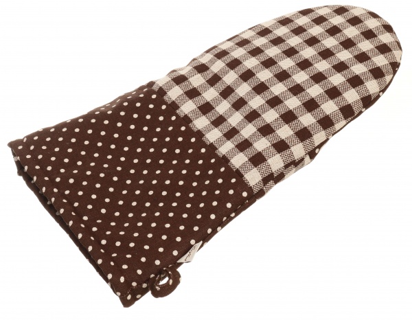 Рукавиця Lucy клітинка 21x36 см коричневий La Nuit 