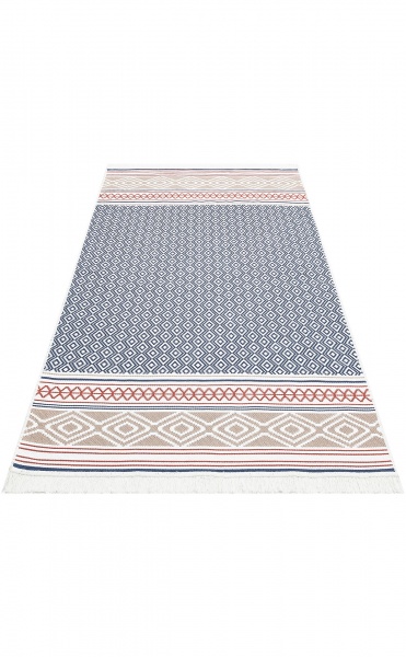 Килим Ekohali Arya AR 26 Navy Beige 120x180 см двосторонній 