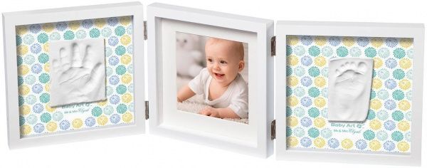 Набор для изготовления отпечатка Baby Art Тройная рамка белая 3601095600