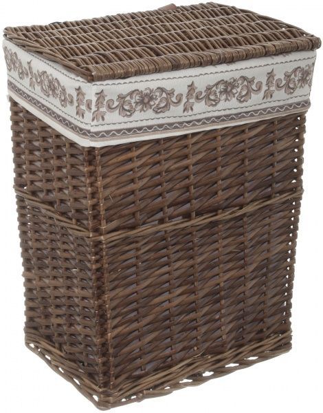 Корзина плетеная с текстилем 38х28х48 см HQ13-52AB-2 