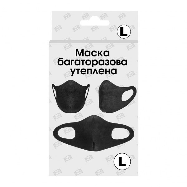 Маска MAXGROUP багаторазова утеплена в асортименті 1 шт. MG-100-06