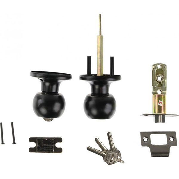 Кнобсет Bruno 607 CP MBC WC черный матовый