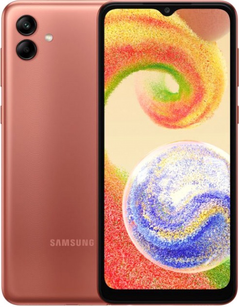 Смартфон Samsung Galaxy A04 4/64GB copper (SM-A045FZCGSEK) 