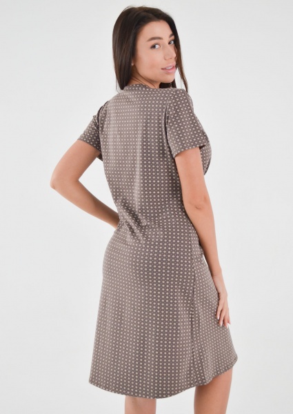 Ночная рубашка Roksana Flora №1391/16029 р.XXXXL коричневый