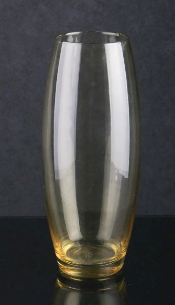 Ваза стеклянная желтая ENJOY ROSE 260 мм