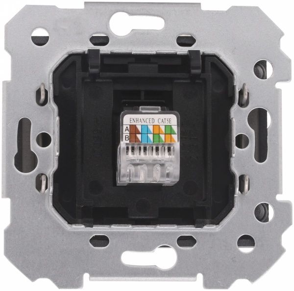 Розетка комп’ютерна Siemens Iris RJ45 5e сталь нептун 19595 AN