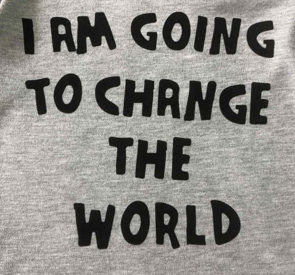 Джемпер детский Roksana Слова р.98-104 серый 1068/22005 