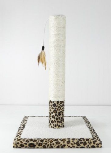 Когтеточка AnimAll столбик 42 см с перышком