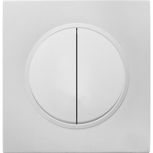 Выключатель двойной HausMark Bela белый