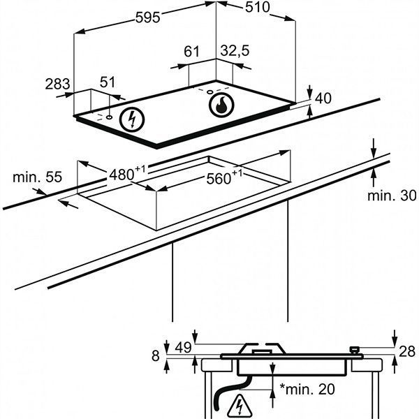 Варочная поверхность Zanussi GPZ263SR