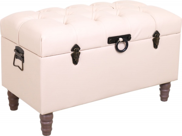 Скриня-пуф Summer бежевий 82,5х42х47 см 