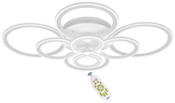 Люстра светодиодная Hopfen 125W з пультом ДУ 125 Вт белый Aquila 