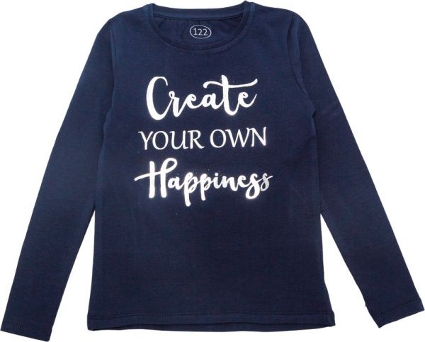 Футболка з довгим рукавом Фламінго р.152 темно-синій 998-416 