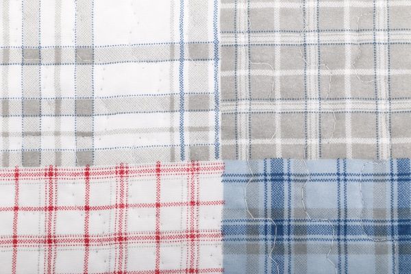 Покривало Basic Печворк мікс стьобане 160x220 см La Nuit синій із червоним 