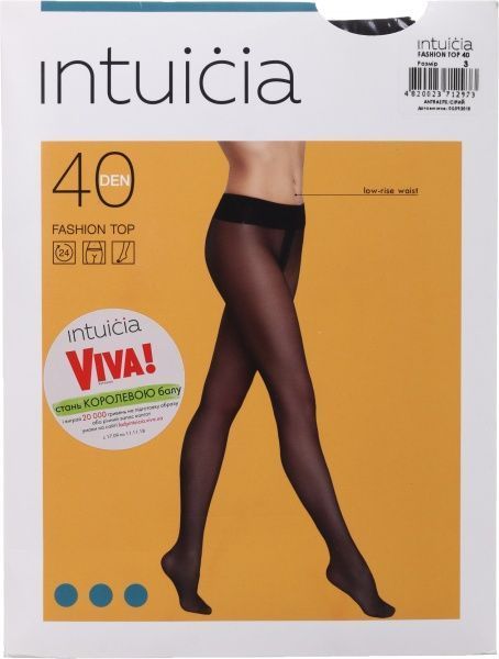 Колготки женские Интуиция Fashion top 40 den р. 3 серый 
