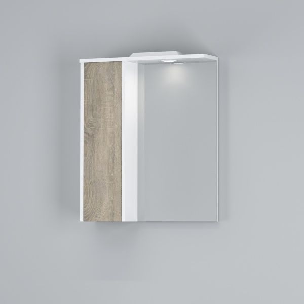 Зеркало со шкафчиком AM.PM M91MPL0601WF38 GEM S с подсветкой 60 см 