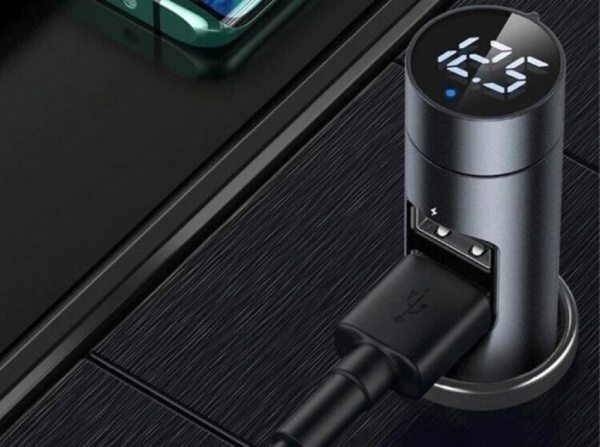 FM-трансмиттер BASEUS Energy Column MP3 Charger (CCNLZ-0G) Dark grey