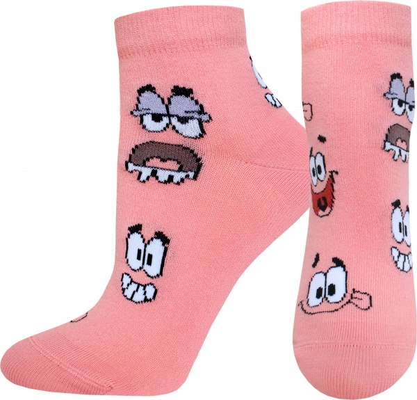 Шкарпетки жіночі Брестские 1146 Spongebob (укорочені) 447 р.23 персик