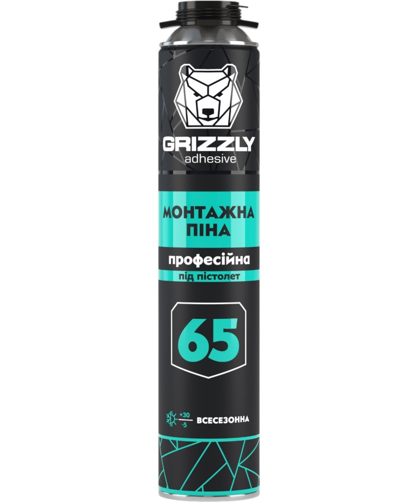 Пена монтажная Grizzly профессиональная 800 мл