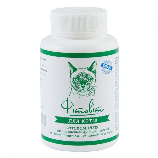 Добавка витаминная Природа Фитокомплекс для кошек для укрепления нервной и иммунной систем + профилактика мочекаменной