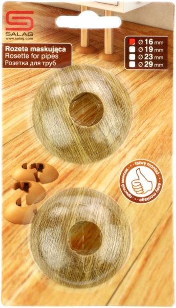 Розетка на труби SALAG 37 дуб аляска