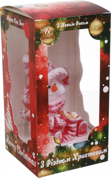 Свічка Сніговик сидячий Pako-If