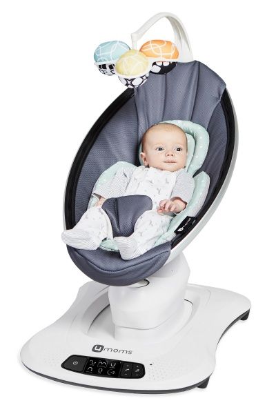 Крісло-гойдалка 4MOMS mamaRoo темно-сіре Mesh