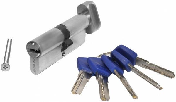 Цилиндр Apecs EM-90-C-NI (CIS) 45x45 ключ-вороток 90 мм хром