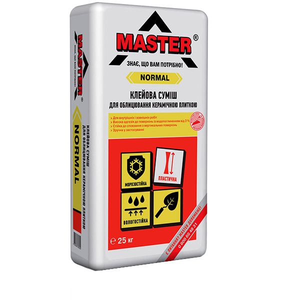 Клей для плитки Master Нормал 25 кг