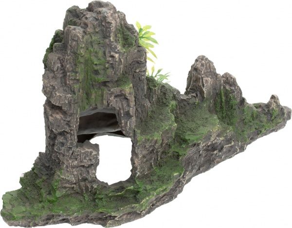 Декорація Trixie Скеля з печерою і рослинами 26х12,5х16,5 см 8854