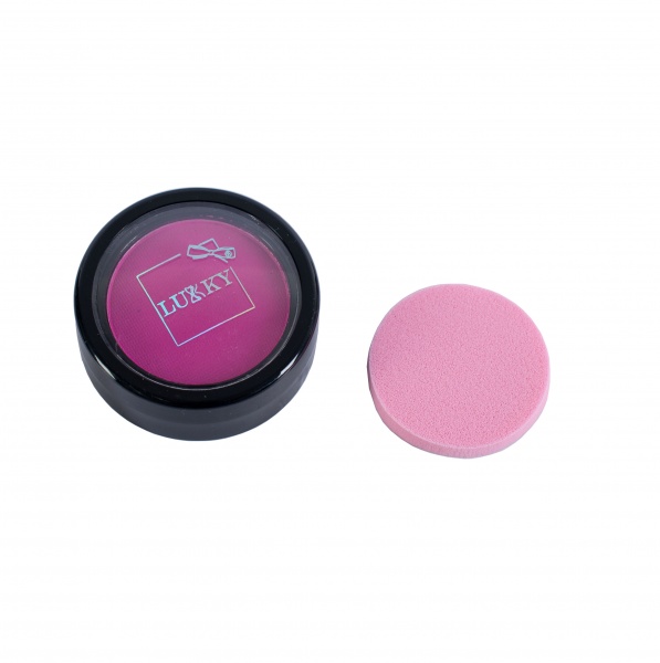 Мел для волос Lukky пудровая розовая со спонжем