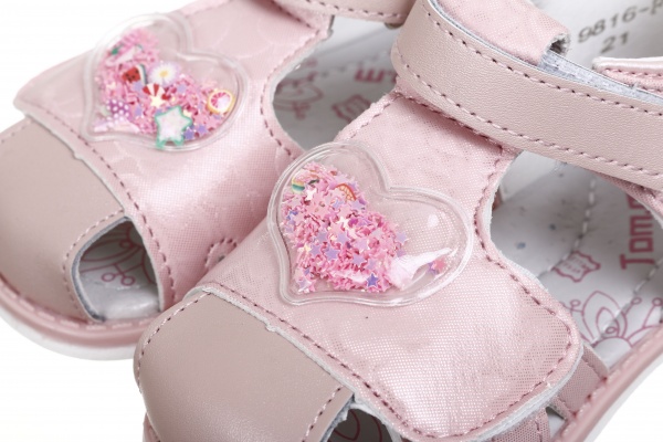 Босоножки для девочек ТОМ.М р.23 розовый 9816F 