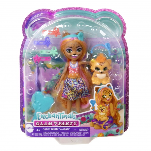 Игровой набор Enchantimals Гламурные прически Гепарда Чериш HNV30
