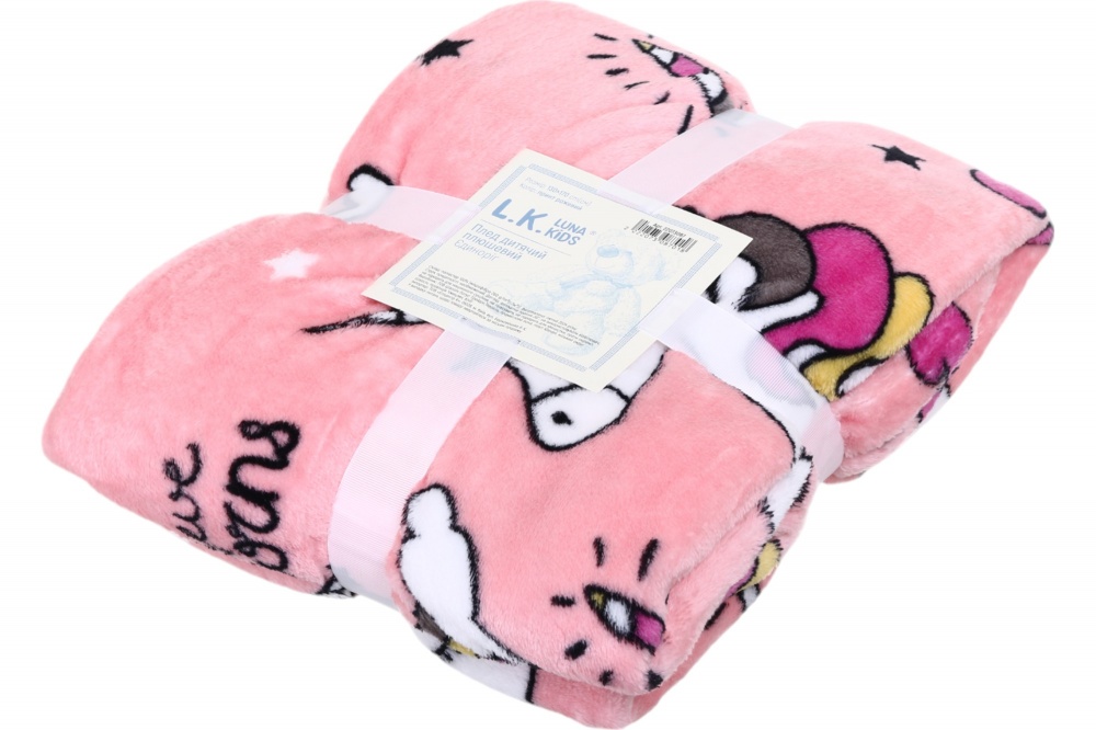 Плед Bambinelli плюшевый Единорог 130х170 см розовый