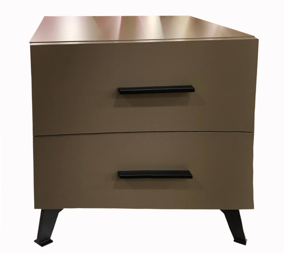 Тумба прикроватная Kartissa Арта 2ш 452x480x439 мм латте/латте (Т2ш-л)