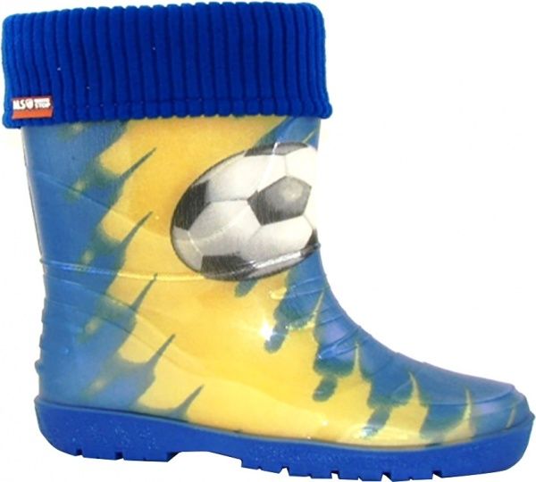 Сапоги резиновые Alisa Line Футбол р.35 желтыйсиний 
