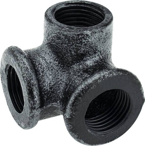 Кріплення DC кутове (3 труби) d-19 мм чорний ретро