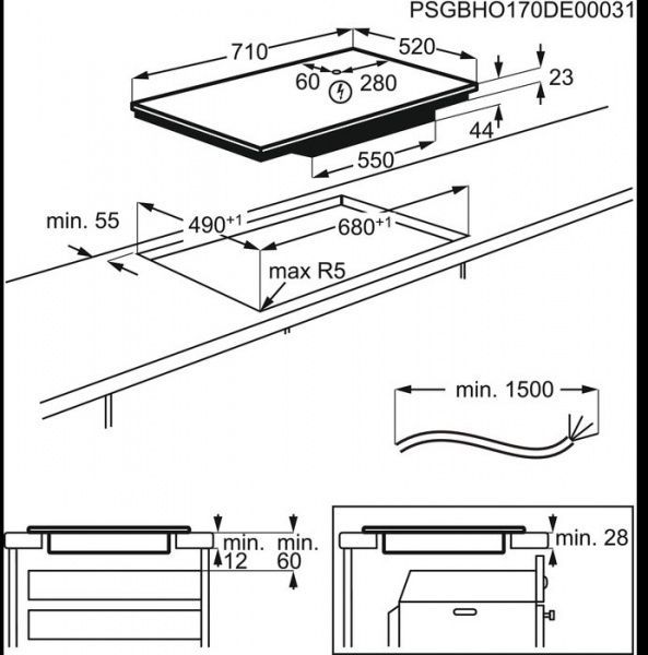 Варочная поверхность Electrolux EIS7548