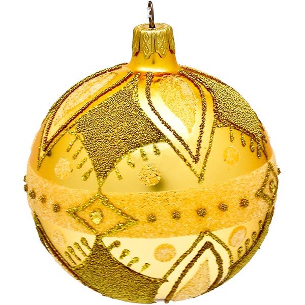 Кулька новорічна 4854 золото 80 мм