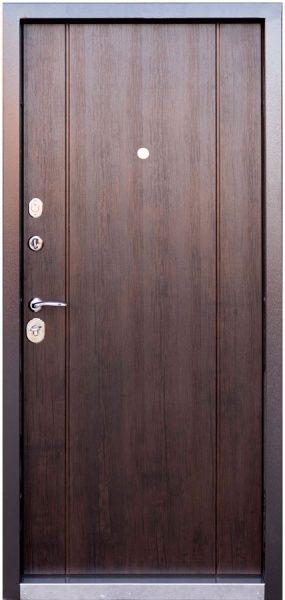 Двері вхідні Abwehr АП1-386 096Л (RAL8017+)(V)(ТО) Kale257/Kale252 коричневий 2050x960мм ліві