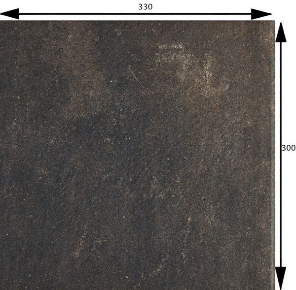 Клинкерная плитка Fondi brown kapinos stopnica prosta 30x33 Ceramika Paradyz