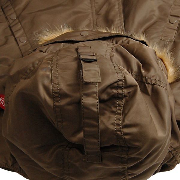 Куртка Alpha Industries N-3B Slim Fit Brown Red р.2XL
