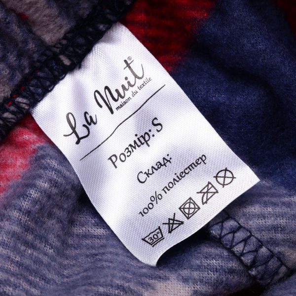 Костюм домашний женский La Nuit Home Red Check р. L синий с красным 