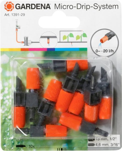 Капельница Gardena Micro-Drip-System регулируемая 1391