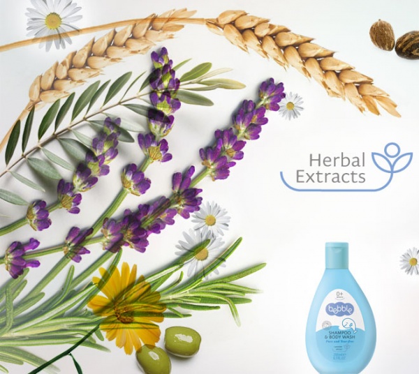 Шампунь детский Bebble для волос и тела Лаванда 200 мл