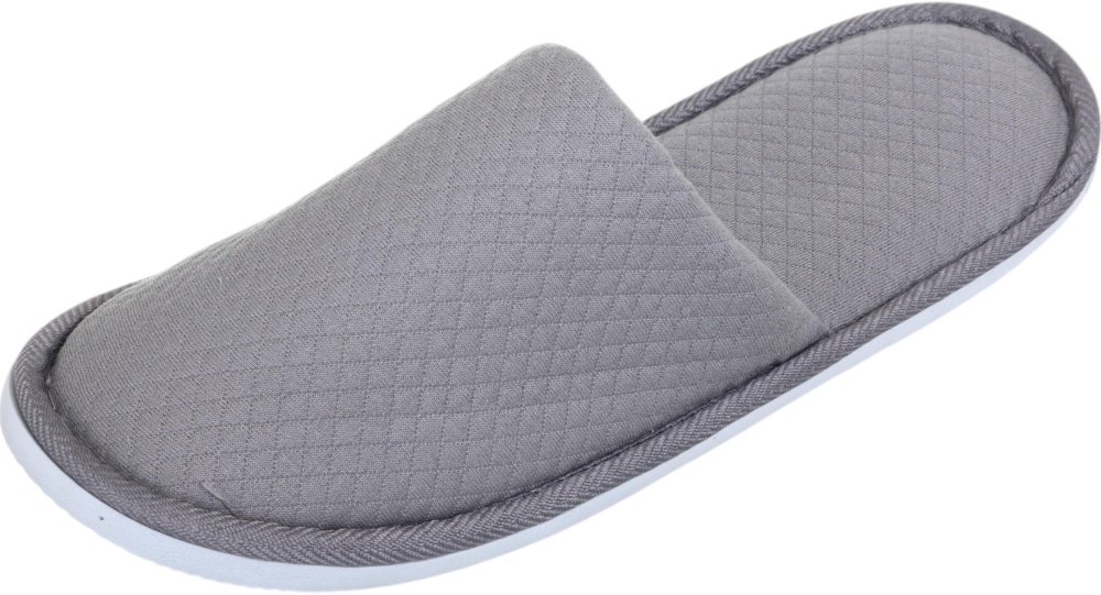 Тапочки гостиничные мужские вискоза/полиэстер р.43/44 серый